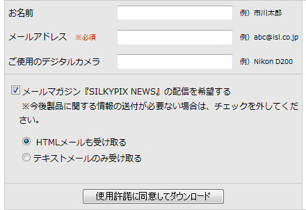 入力フォームイメージ