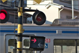 検見川踏切での撮影写真：1
